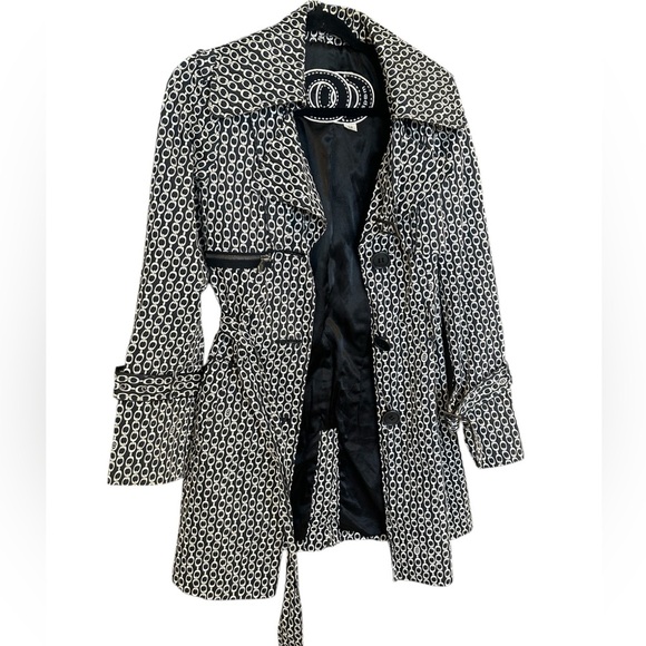 Spoom M-L (38) trench with great pattern in excellent condition so funky! EUC - Picture 1 of 16